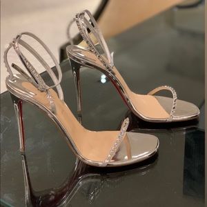 So You 100mm Swarovski Crystal mirror leather